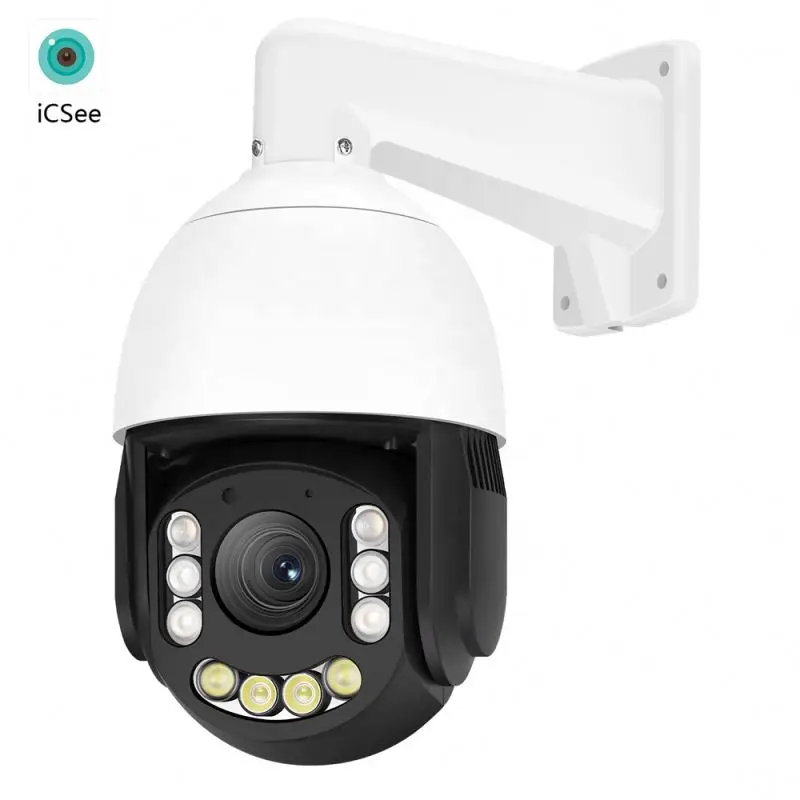Ir Distance Dome Security Camera Ip Audio Record Video Cameras For Home Poe Zoom Ptz Outdoor Surveillance 4K Hd Water Proof