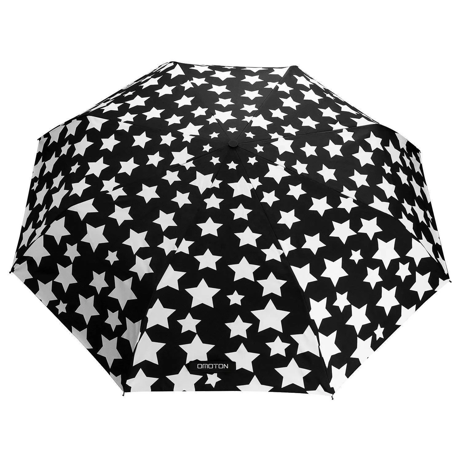 Customized water color changing automatic 3 folding umbrella with star pattern