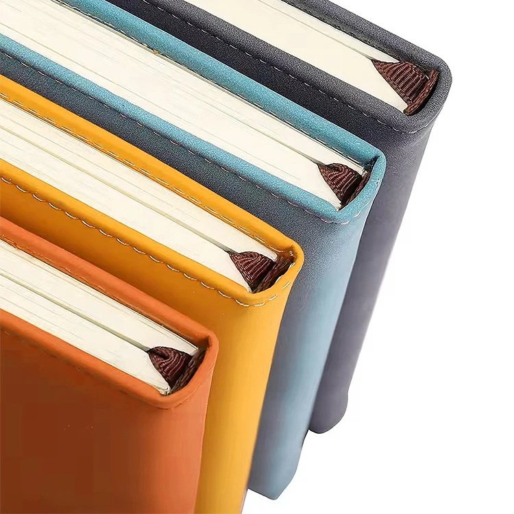 2024 A5 Promotional Custom Logo Personalized Notepad Journal Hardcover PU Leather Notebook