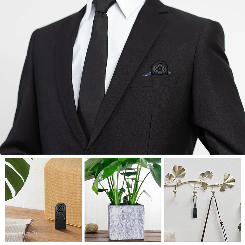 
Mini wireless Back clip Full HD 1080P wifi Camera CCTV Motion Detection Micro hidden invisible Camera Mobile Video Recorder 