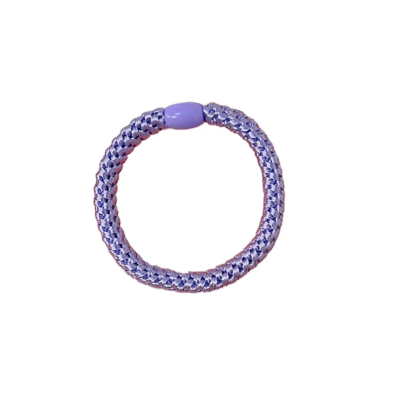 Custom New designer Thicken elastic Head rope high quality Korean woven hair elastic fancy hairband for girls