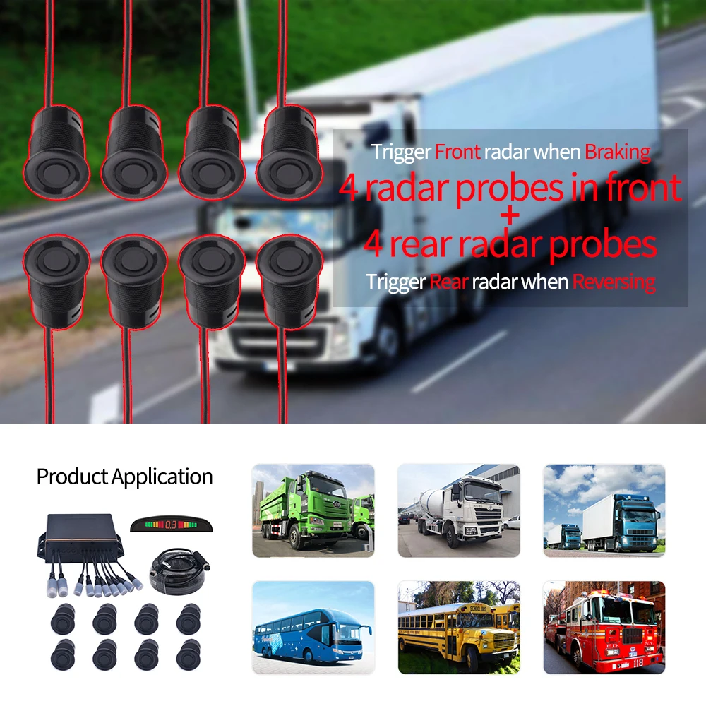 OEM Car Reversing Aid Front Rear Truck Assistant Park Radar Backup Reverse Camera Parking Sensor