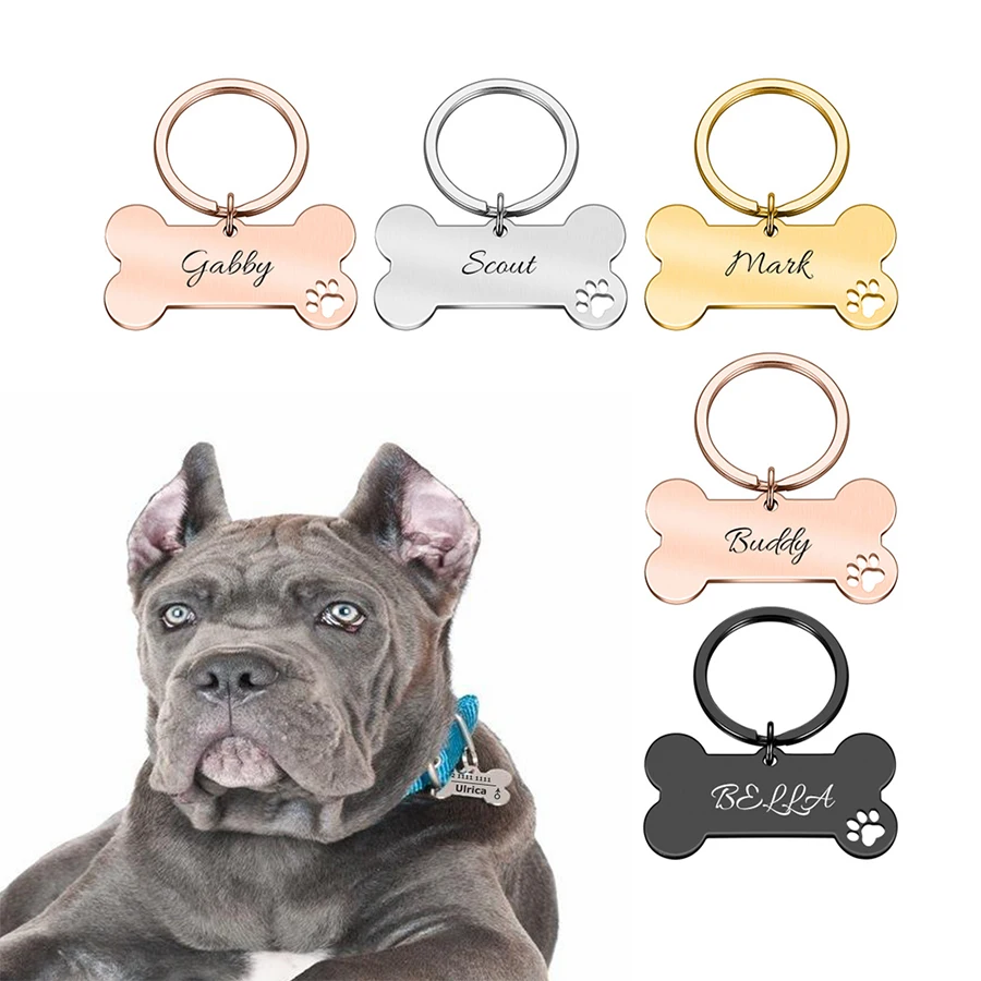 Custom shape epoxy dog ID tag printer blank metal military dog tag custom cat qr code pet tag