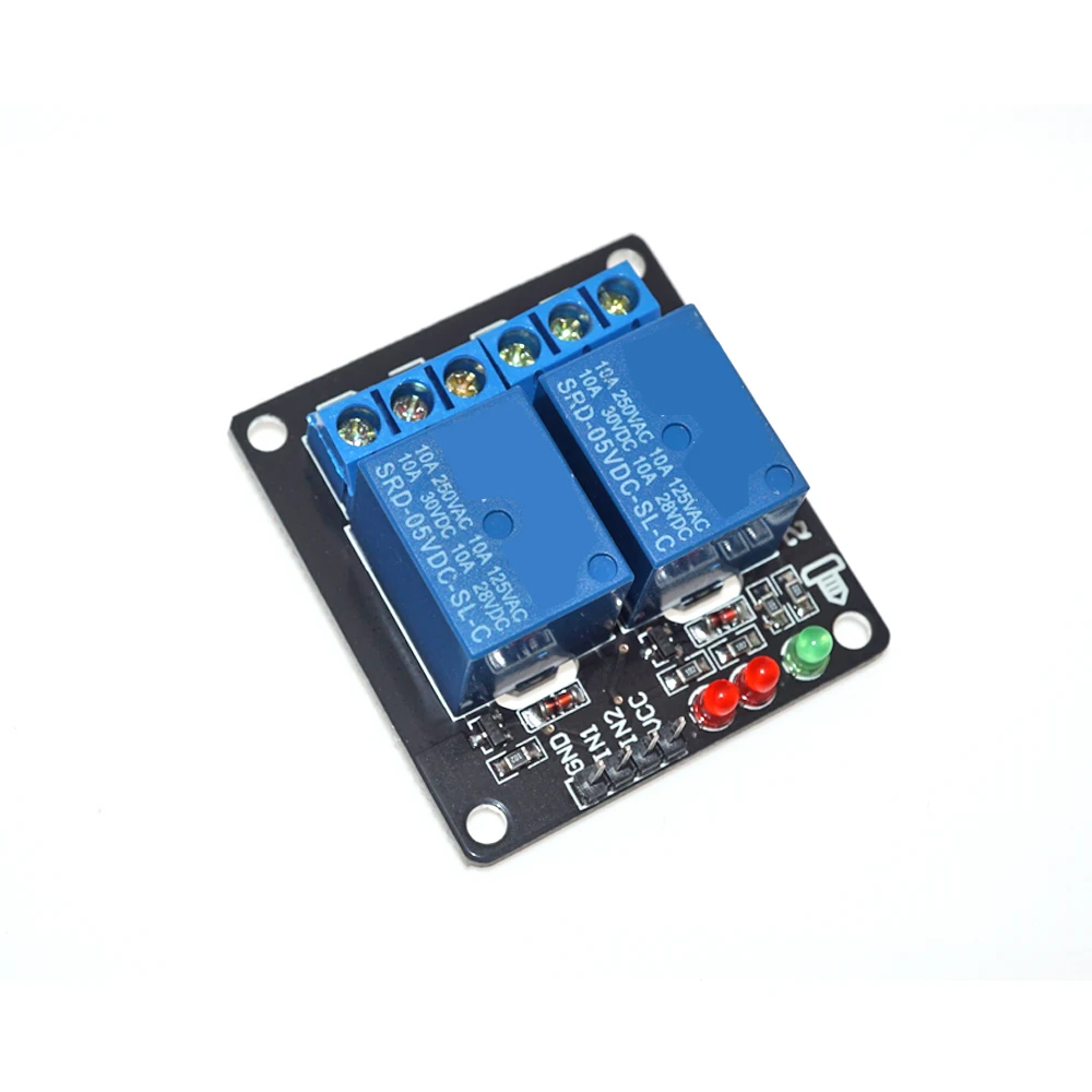 5V 12V 24V 2 Channel Relay Module with Lamp Low Level Trigger Relay Module