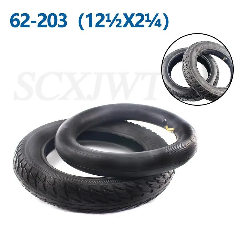 12 1/2x2 1/4 wheel tyre 12 inch 12 1/2 X 2 1/4 62-203 Tire inner tube fits Many Gas Electric Scooters and e-Bike Folding bicycle