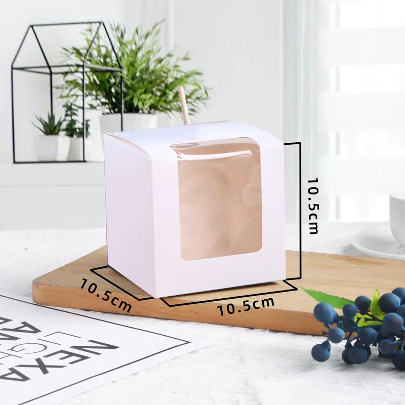 Wholesale White Black Kraft Single Chocolate Candy Pop Box