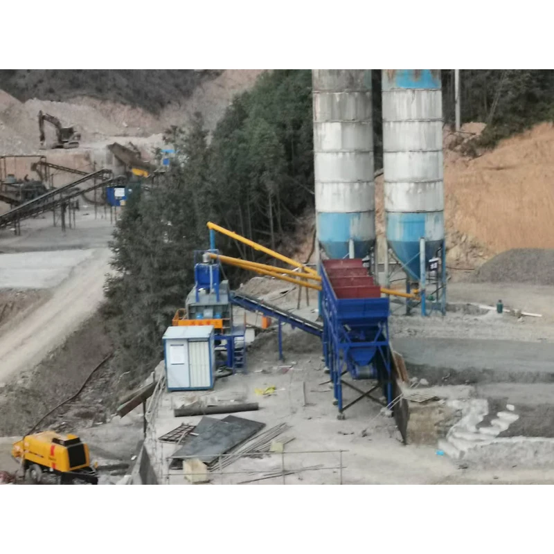 Mobile Concrete Station Mini Cement Mixer Manufacturing Plant Production Line 60m3 Concrete Batching Plant