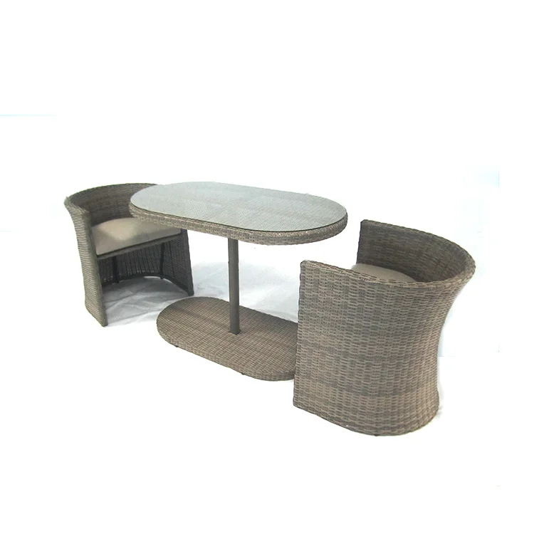
Modern space saving furniture french bistro chair and coffee table set 