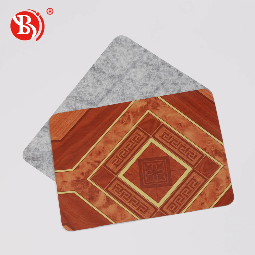 factory price red non woven pvc flooring/China factory of red felt pvc flooring China factory