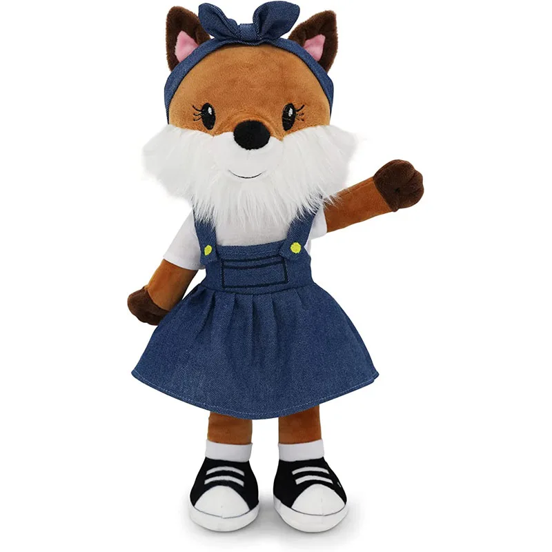 OEM custom soft plush toy stuffed animal fox kawaii promotion plush and stuffed fox toys rag doll for kids