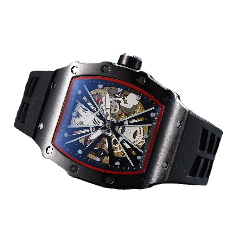 Classic Automatic Mens Watches Luxury Waterproof Dive Tonneau Mechanical Watch Fashion Business Stainless Steel AAA Clocks