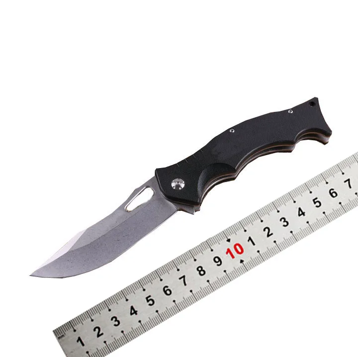 OEM technical price wholesale outdoor hunting tactical blade Folding Survival Knife pocket knife portable fishing G10 handle