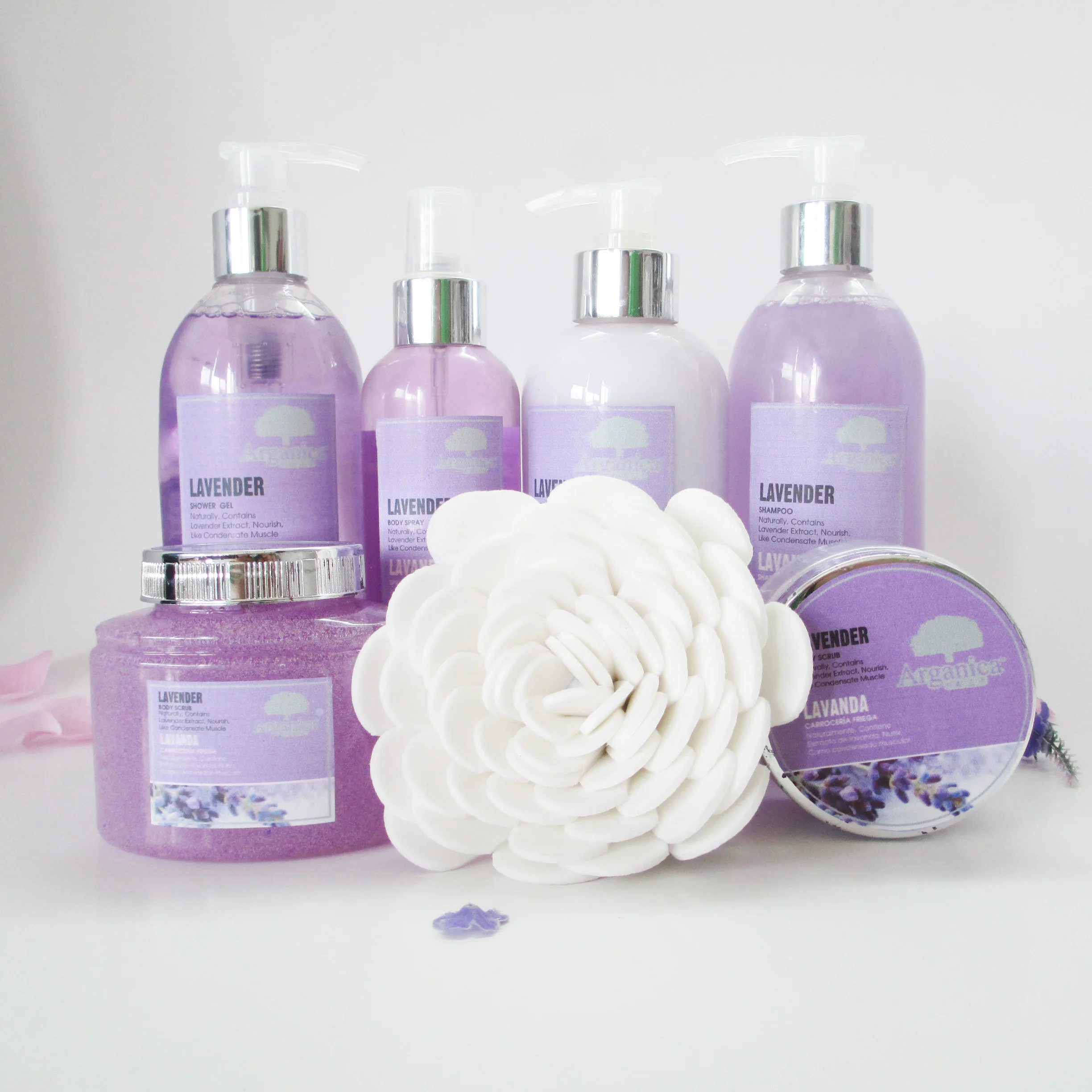 Relaxing Beauty Care Lavender Bath and Body Care Bath Set for Women Gift