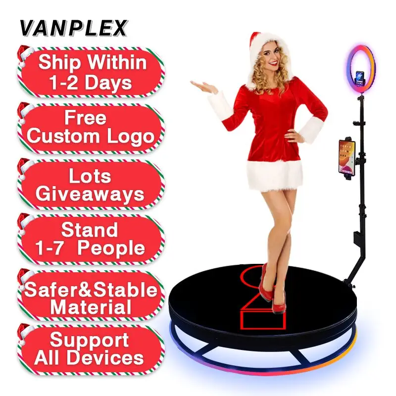 round 360 degree party video camera photo booth degree rotating camera 360 photo booth automatic concert promotion event