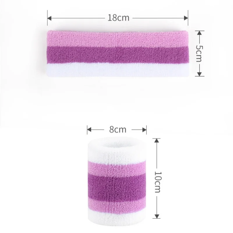 Wholesale Breathable Knitted Sweat Headband Sweatbands Comfortable Fitness Products Elastic Wrist Strap
