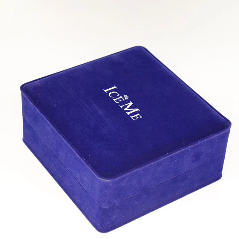 Jewelry Box Velvet Jewelry Storage Box Rigid Boxes Coated Paper for Ring Earring Necklace Gift Packaging Disposable