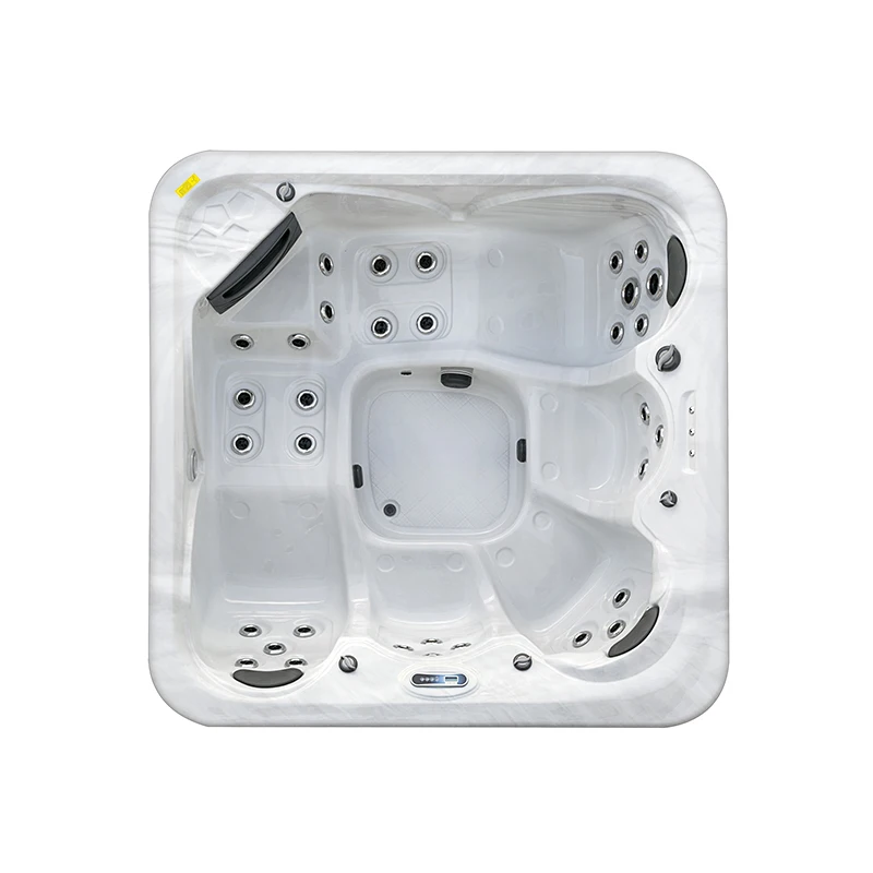 Balboa Sex Massage Hottub with 3 Seats 2 Lounges Eco-Friendly Acrylic Freestanding Jacuzzii with Drainer Villas Promotion