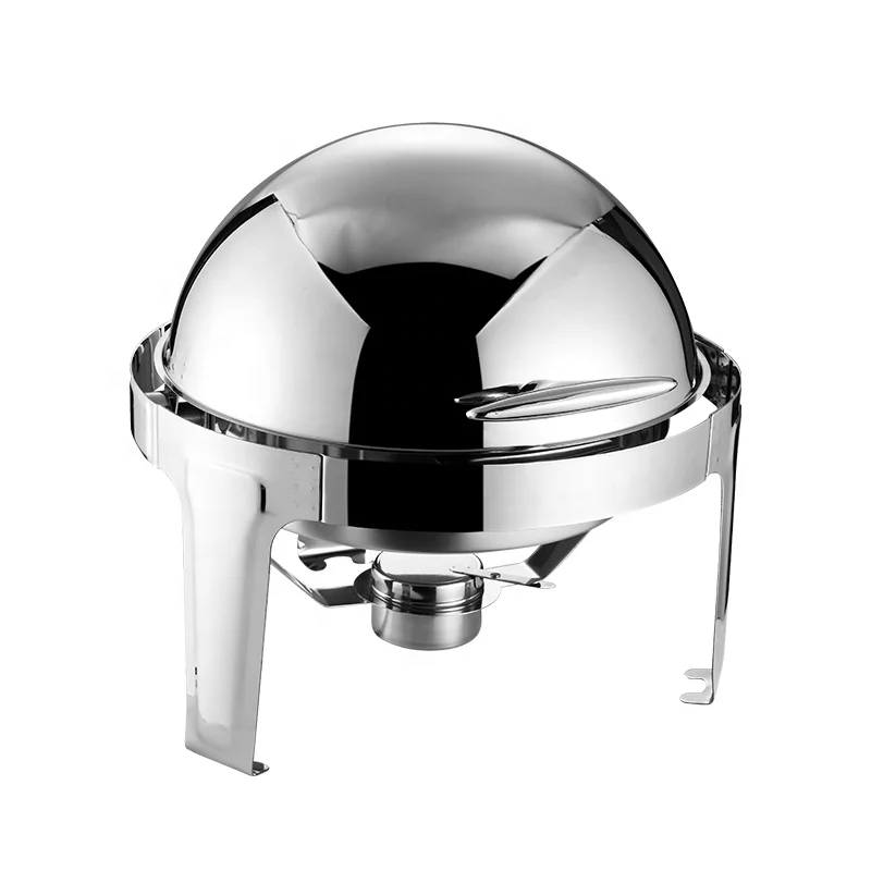 Other hotel & restaurant supplies catering service food warmer buffet set round top roll top chafing dish with fuel holder