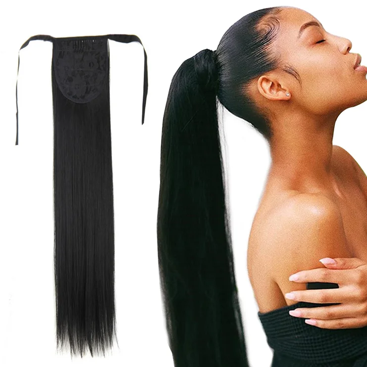 Wholesale Drawstring Ponytail Extensions,Brazilian Long Human Hair Ponytail,Silky Straight Virgin Hair Ponytails For Black Women