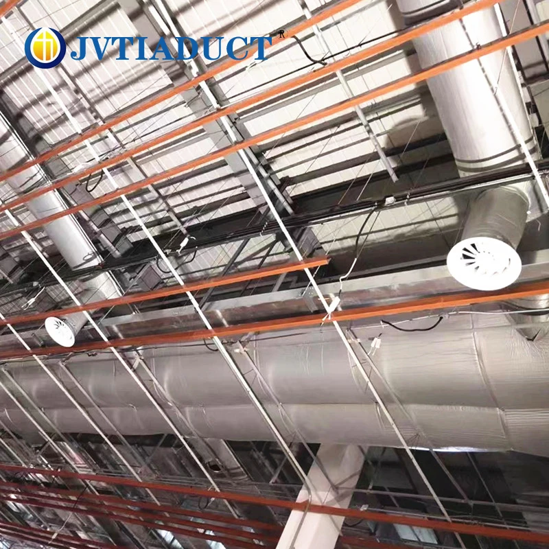 Customized round Fire-Resistant Flexible Air Duct for Air Conditioning & Ventilation HVAC Systems Hospitals Gyms Schools Halls