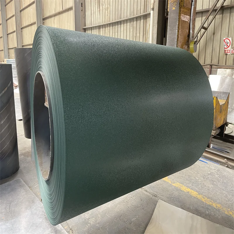 ODM/OEM Matt wrinkle ppgi coil prepainted galvanized steel coil RAL3005 Matt steel sheet