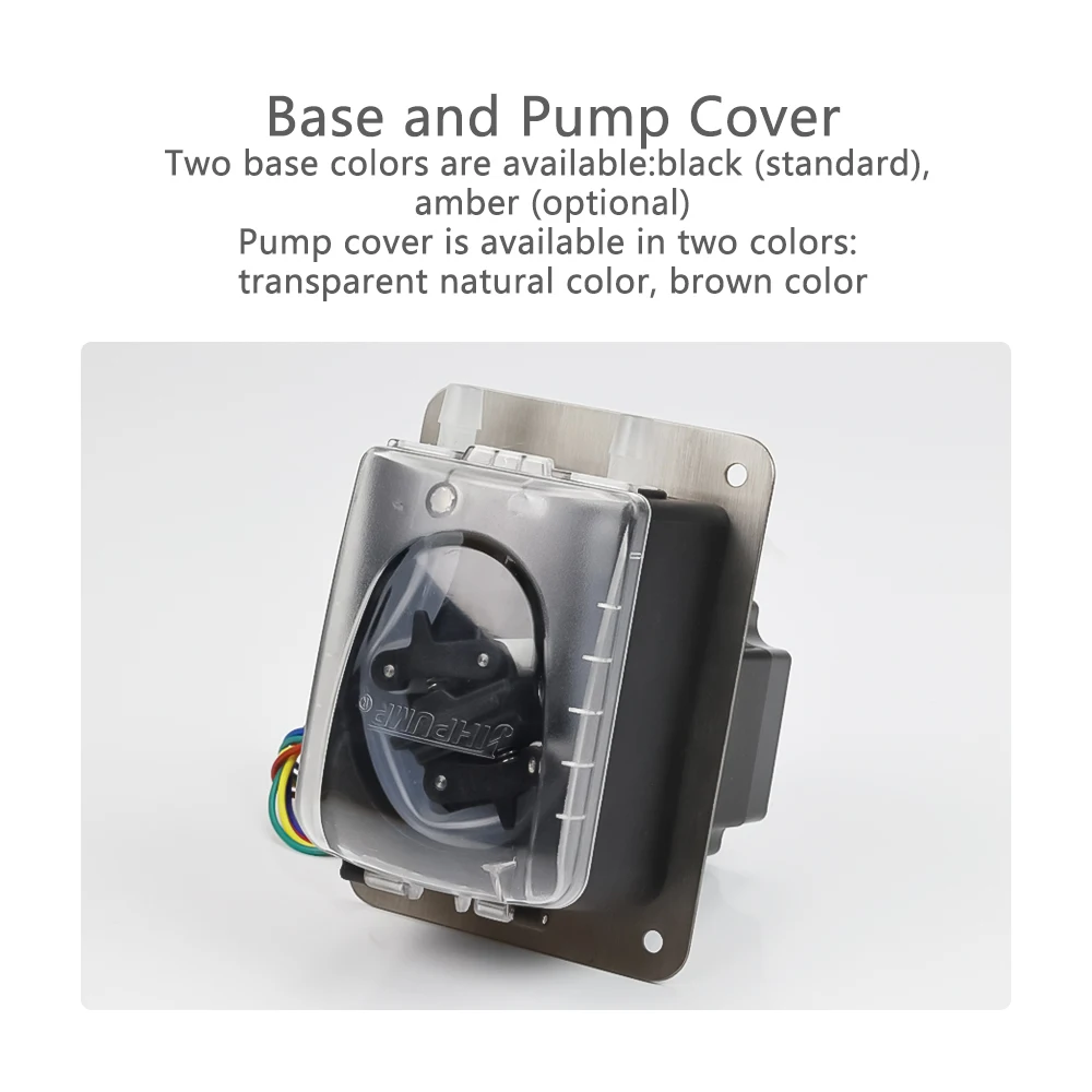 JIHPUMP Small 24V DC Peristaltic Pump with Tygon Tubing for Chemicals Liquid Filling Machine