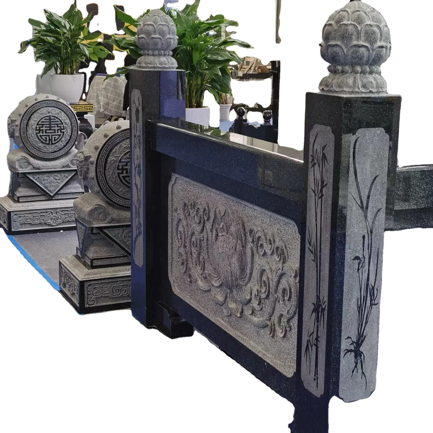 2024 Most Popular With High Buyback Rates Natura Garden Zen Decoration Rock Landscape Stone Granite railing