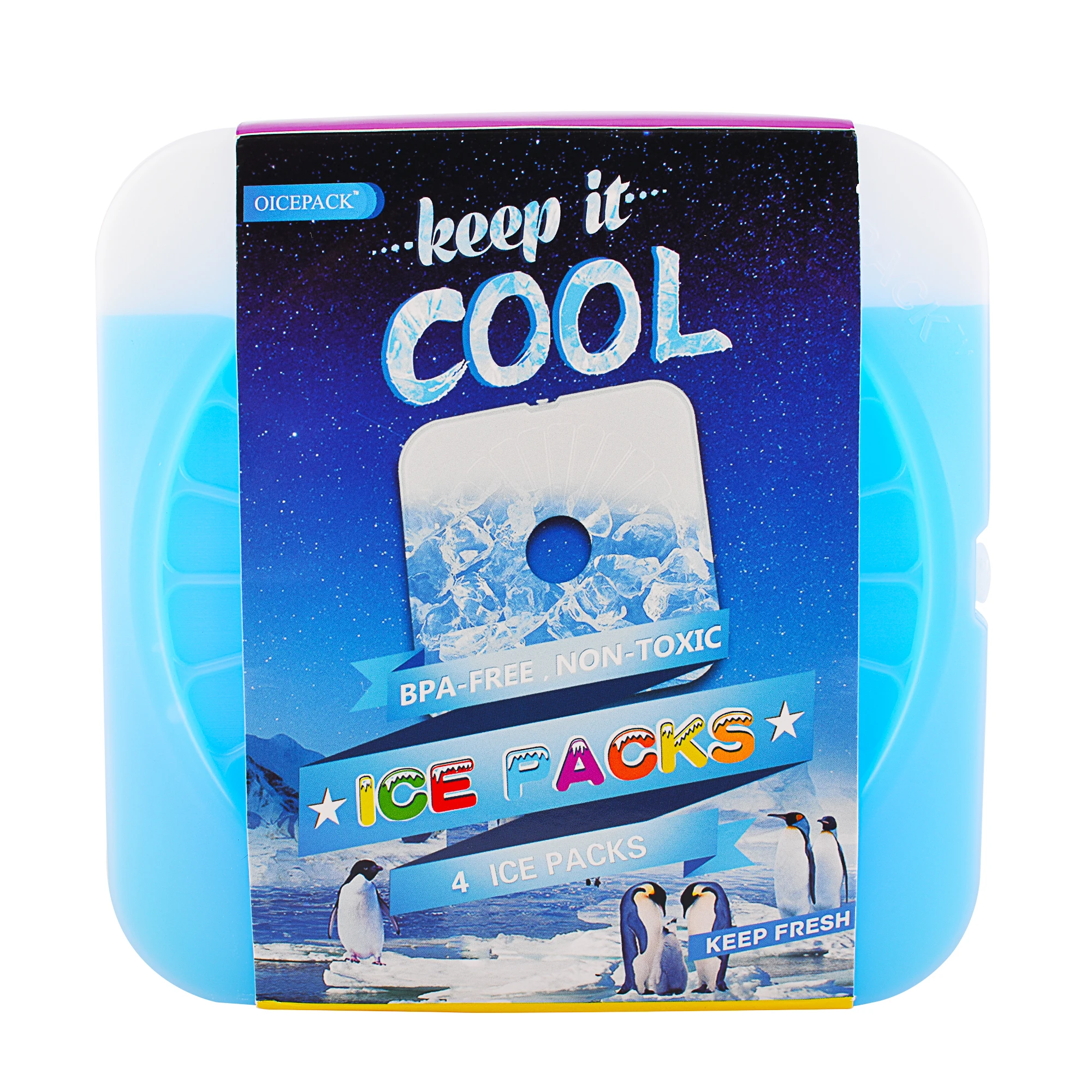 Free  Shipping Cost to US Address and The Best Price 4 Sets of Ice Pack  Freezer Packs for Lunch or Cooler Bag