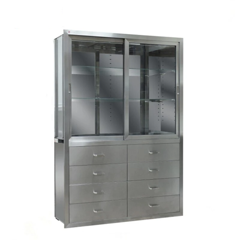 Medical furniture Stainless Steel instrument cabinet