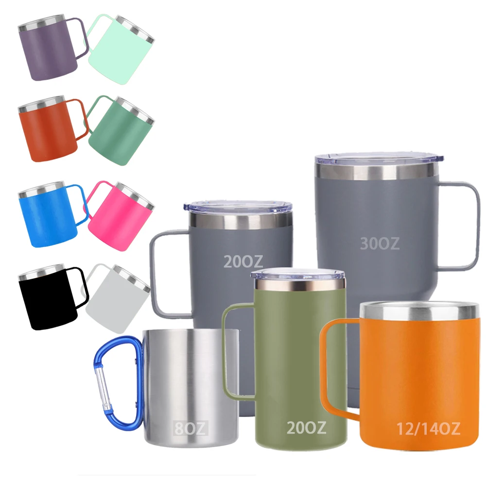 12oz 350ml Manufacture beer double wall yetys mug wholesale custom stainless steel coffee mug cup with handle