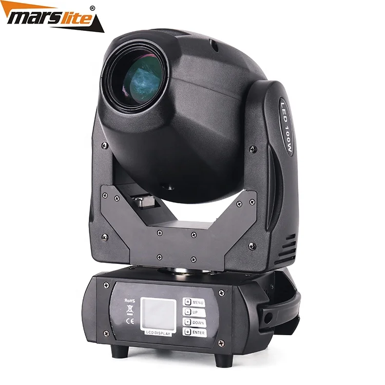 Mini led stage light 11 color mixing gobo rotating 100w beam moving head spot lighting dj equipment
