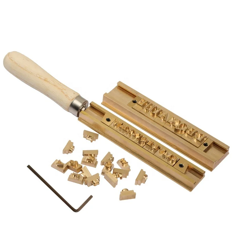 SWANSOFT custom brass leather stamping mould DIY personalized brand logo heating mould