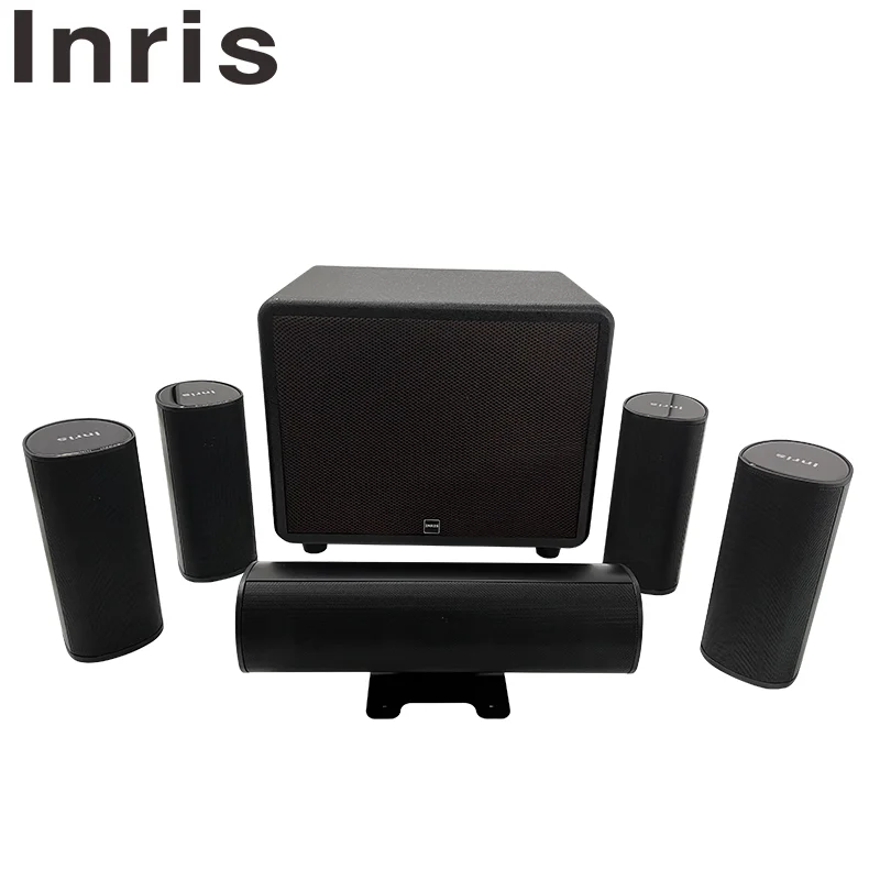 INRIS 5.1 Surrounding Speaker System with Passive Sub Woofer 2003 Hot Sale High Sound Quality HIFI For Home Theater Living Room