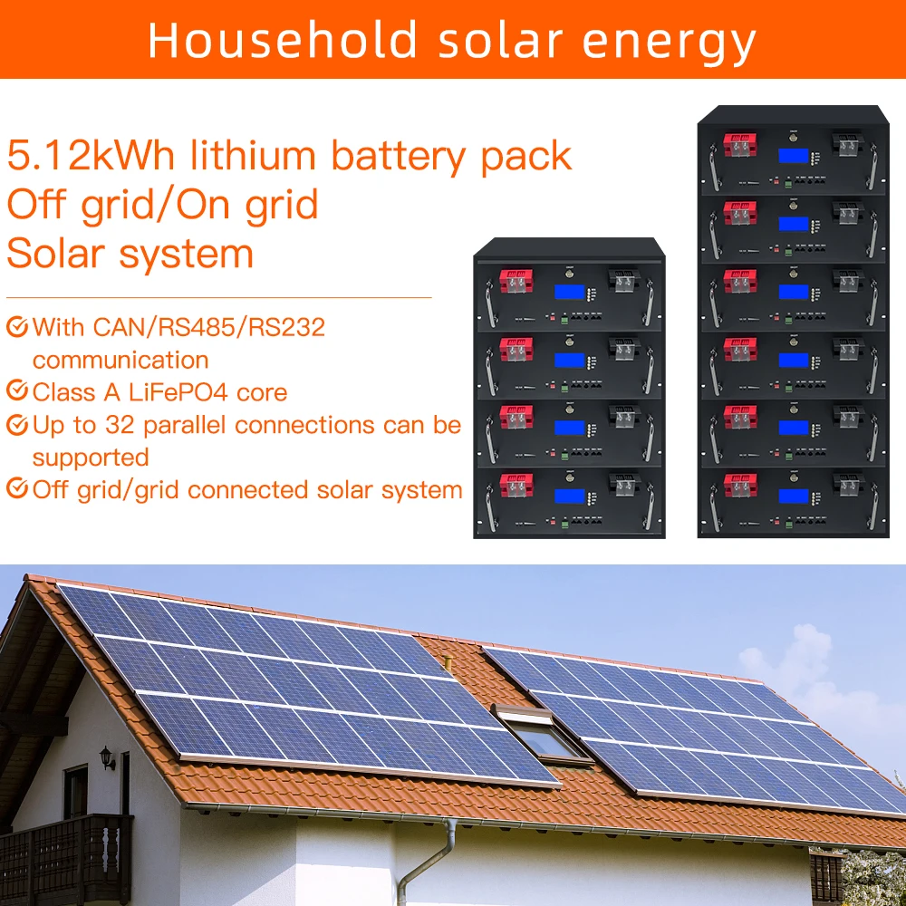 51.2V 6000 Cycle home energy storage battery 48V lifepo4 100ah 150ah 200ah 280ah 400ah lithium ion batteries for Solar System