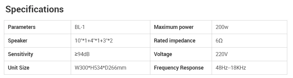 Tonewinner BL-1 wholesale bookshelf speakers indoor karaoke hifi party stereo 100 watts wireless stereo home speakers