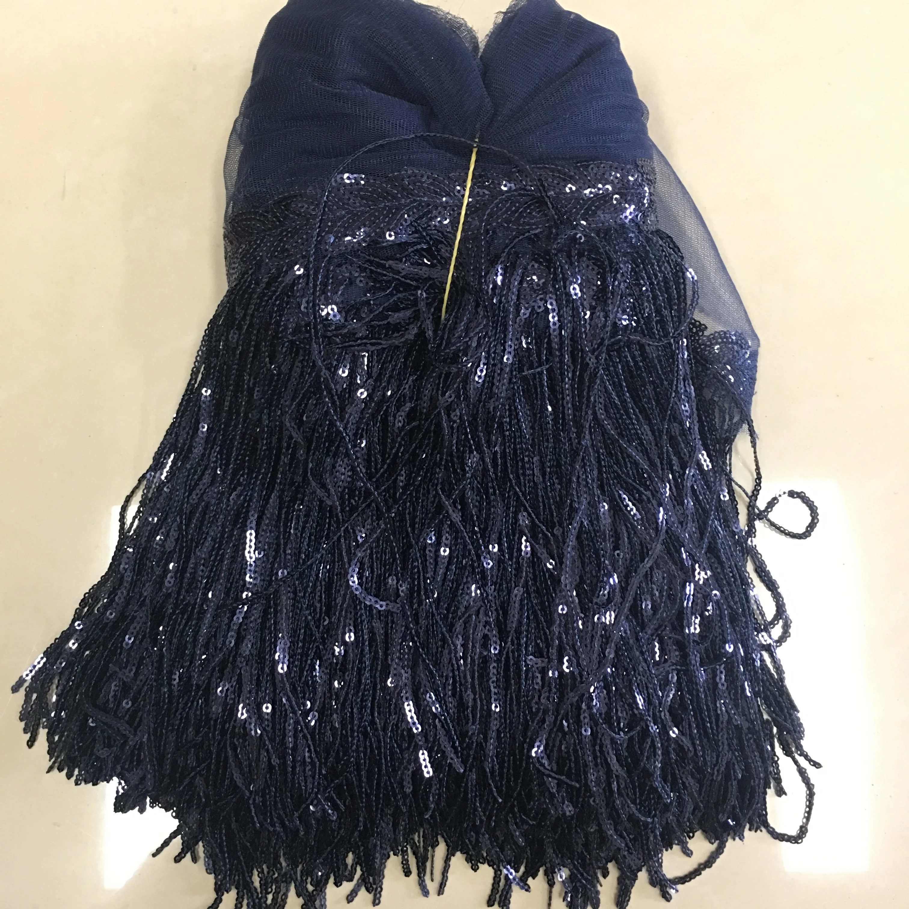 
Fabulous long sequin fringe for latin dance dress evening dress sequin trim sequin tassel fringe 