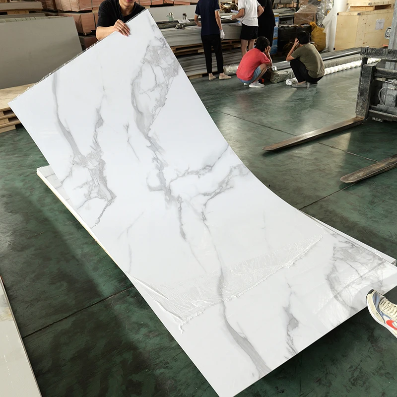 1220*2440mm UV Plastic Marble PVC Sheet For Wall