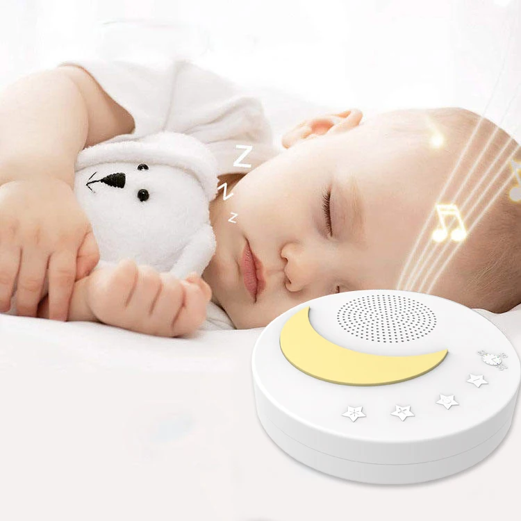 USB аккумуляторная звуковая машина, Портативная звуковая машина с белым шумом для путешествий с 10 расслабляющими звуками для детей