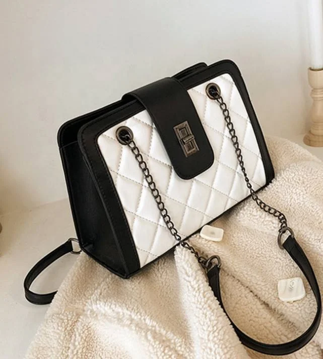 Wholesale Shoulder Large Ladies Designer Hand Bags  Stnm fashion bag rhombus chain shoulder messenger bag cheap women handbags