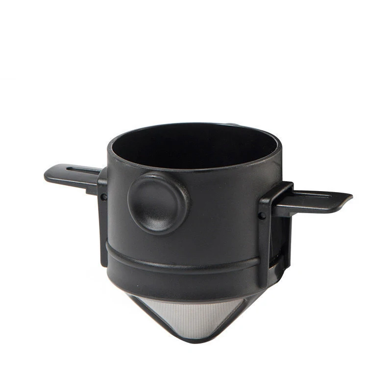 Factory Outlet Eco-Friendly Reusable Coffee Filter Baskets Portable Foldable Metal 304 Stainless Steel Coffee Filter