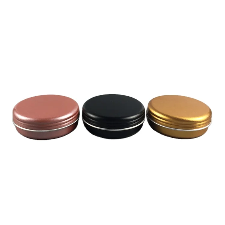matte gold container jars with aluminum lid aluminum tin jars can for 1oz cream jar aluminum lid