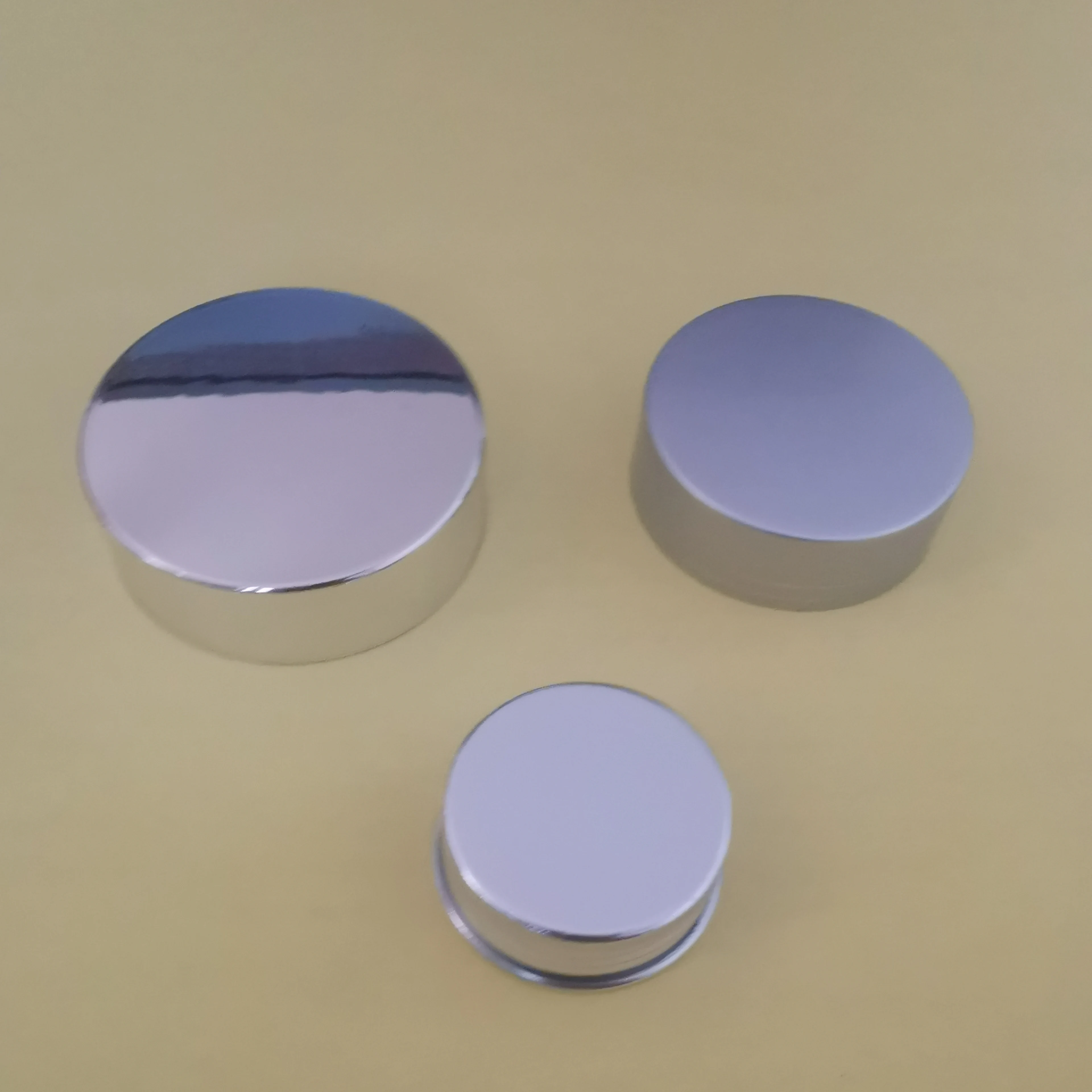 Hot Sell 56/400  89/400 shiny silver and rose gold aluminum plastic lid