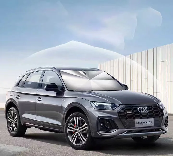 Custom Logo Foldable Uv Proof 170t 190t Car Sunshades Protection Umbrella for Sedan Suv Front Windshield