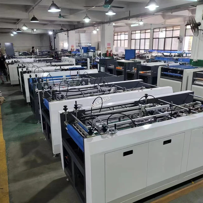 Automatic Hardcover Case 4 Edge Wrapping Forming Machine Box Cover Leather Four Sides Fold Folding Machine