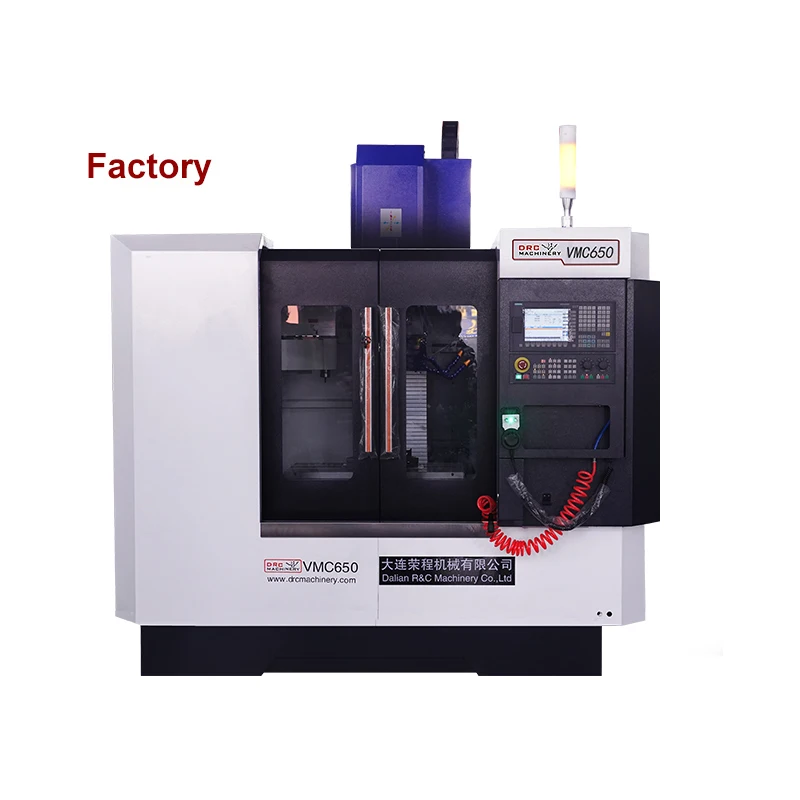 VMC 650 vertical 3 4 axis vmc cnc milling machine for sale