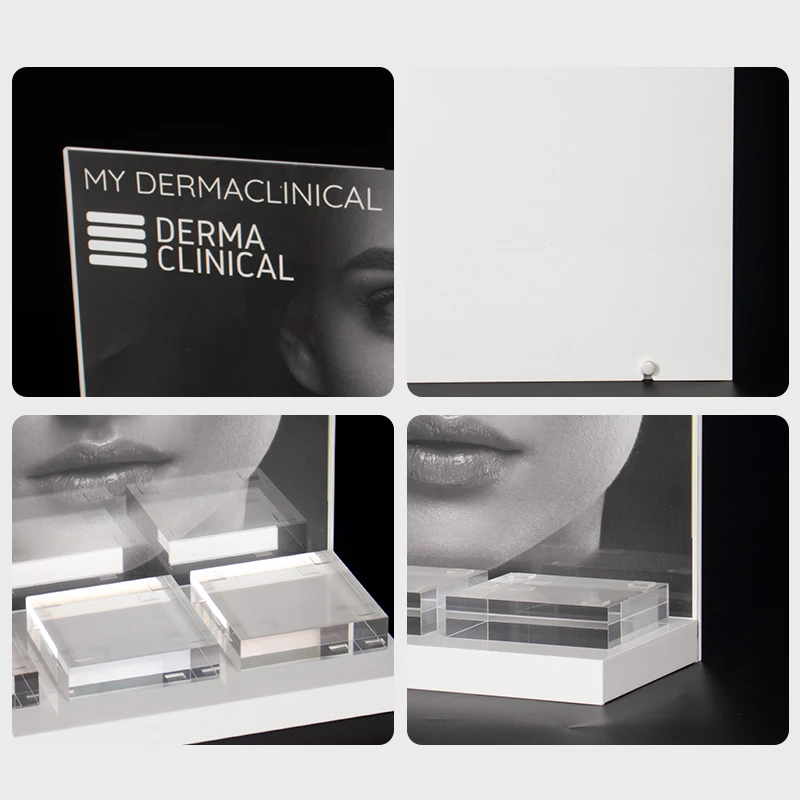 Best Quality Custom Desktop Acrylic Perfume Displays Cosmetics Makeup Display Stand Skincare Beauty Product Display Racks