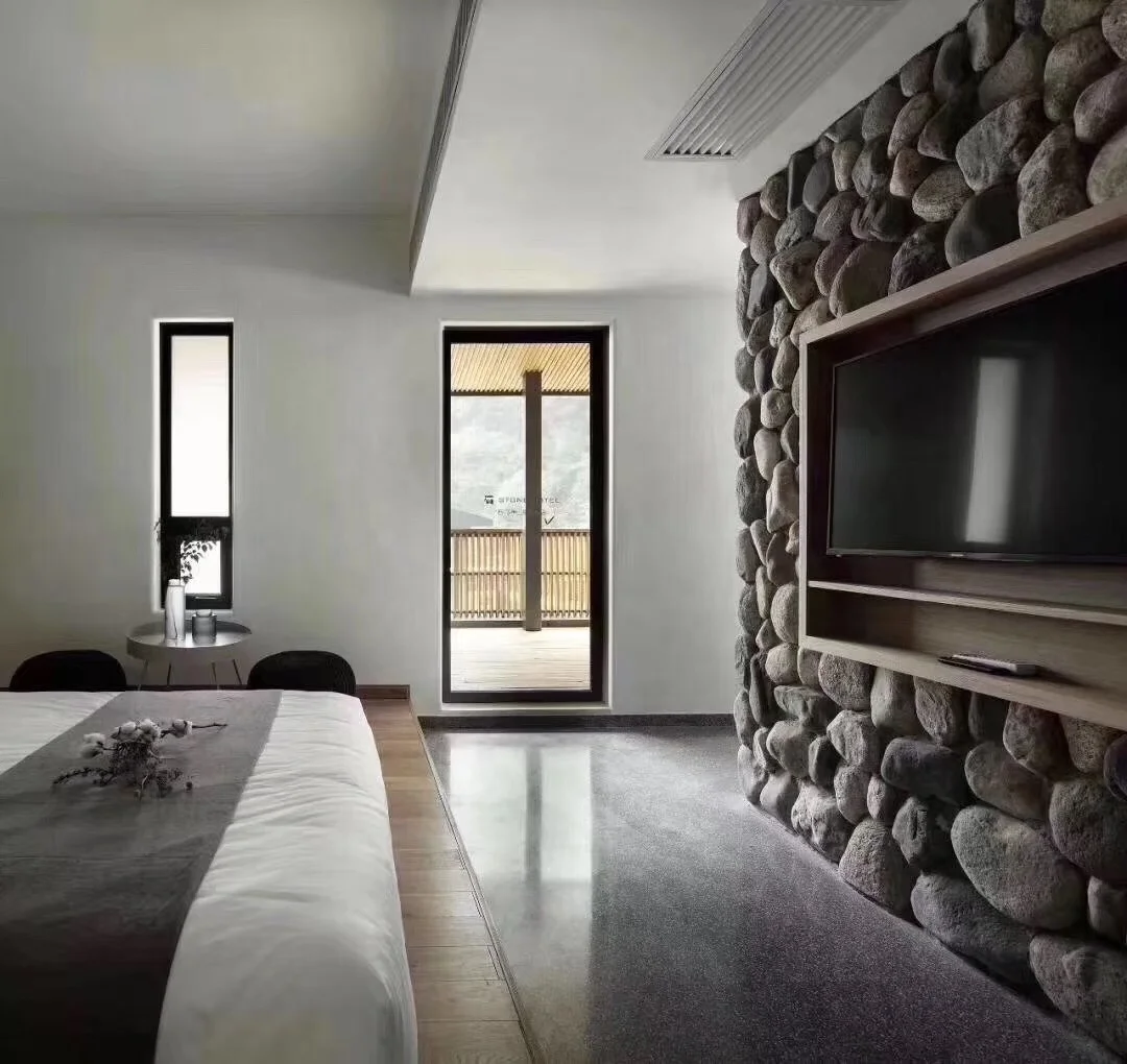 
Large river stone veneer loose stone wall cladding tile for house building wall decoration 