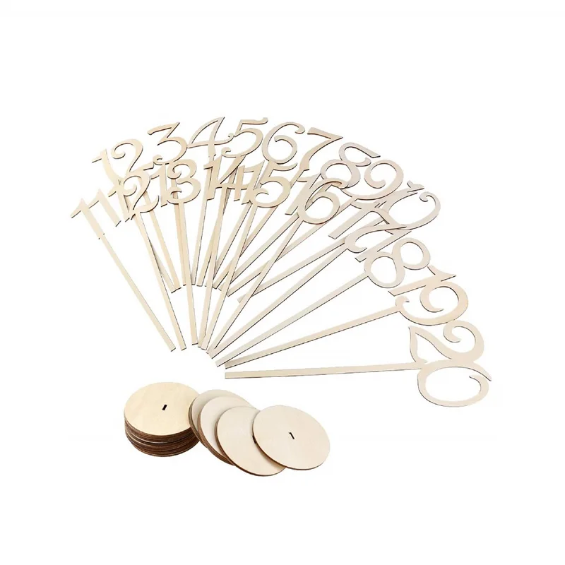 Best Products Wooden Wedding Table Numbers Perfect For Receptions Banquet Catering Restaurant