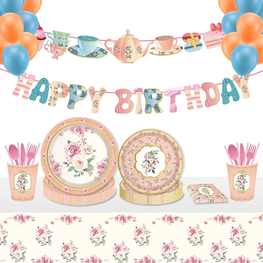 WB043 24 шт. украшения для чайной вечеринки, топперы для кексов, детский Топпер для торта на день рождения, бумажные обертки для кексов
