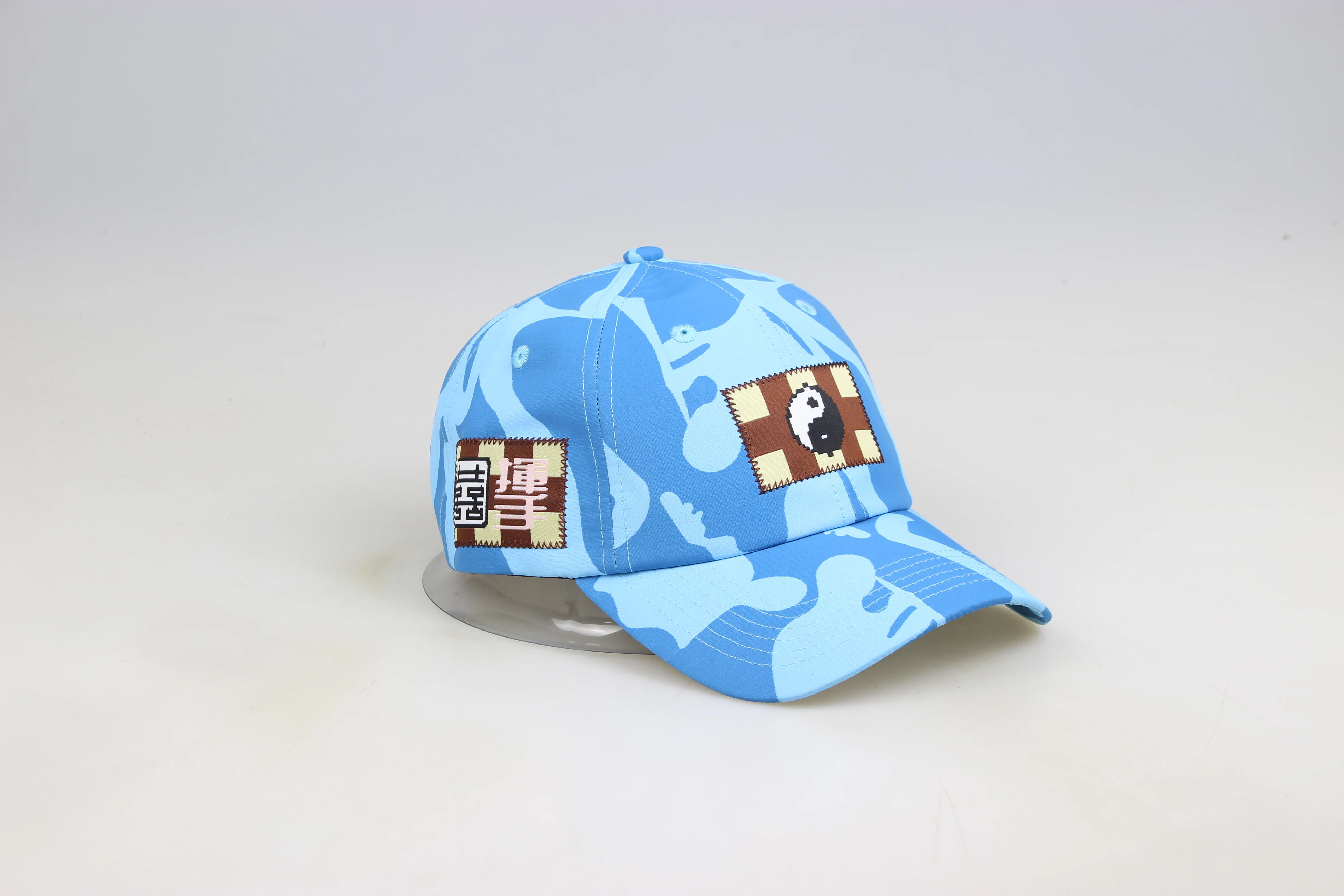 Designer new customized embroidery digital printing outdoor camouflage flowers unisex 6 panel  baseball cap